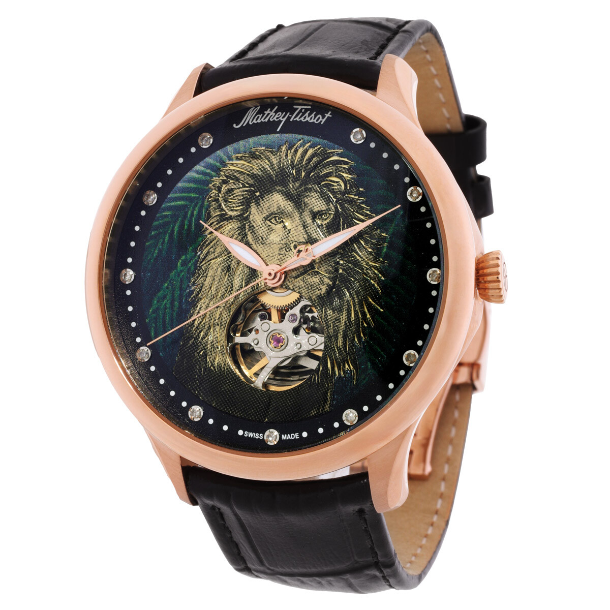 Mathey-Tissot Edmond Auto Handcrafted Multi-Color Dial Men's Watch MC1886PLIO