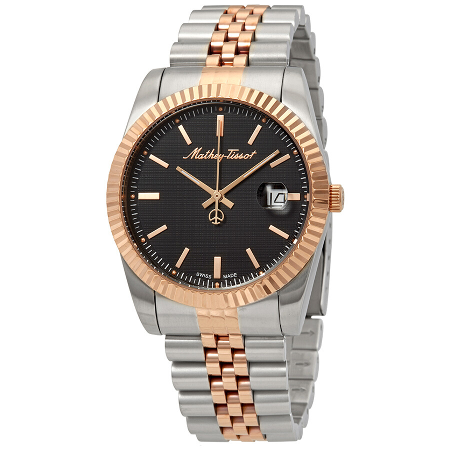 Mathey-Tissot Mathey III Quartz Black Dial Men's Watch H810RN