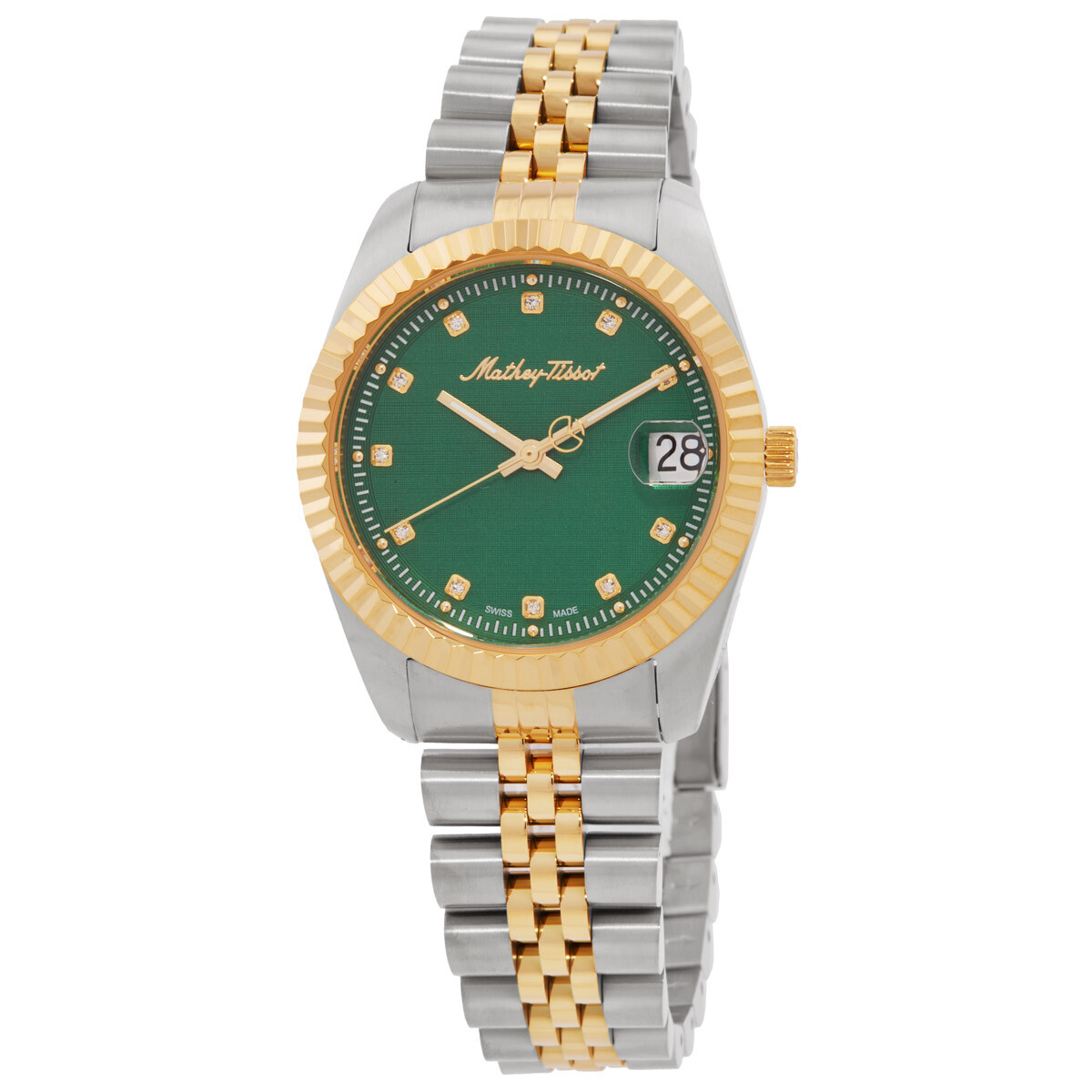 Mathey-Tissot Mathy III Quartz Green Dial Ladies Watch D807BV