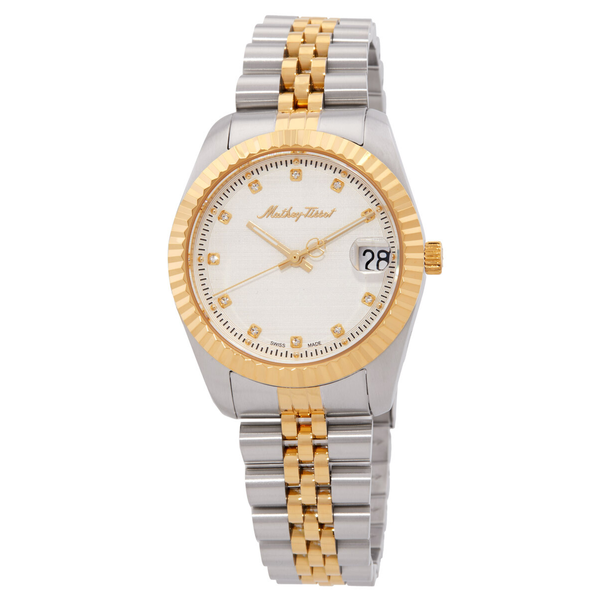 Mathey-Tissot Mathy III Quartz White Dial Ladies Watch D807BI