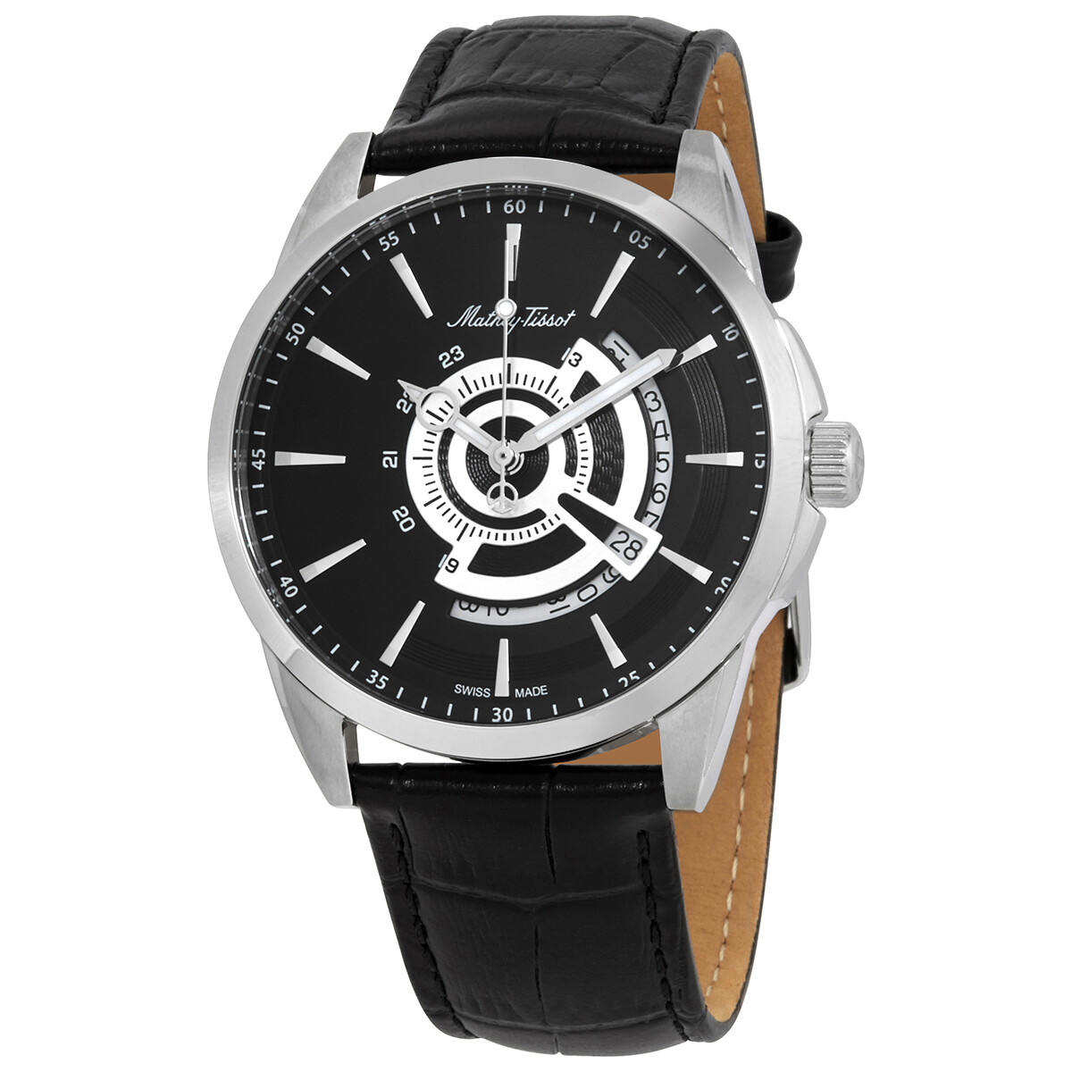 Mathey-Tissot Mondo Quartz Black Dial Men's Watch H711AN