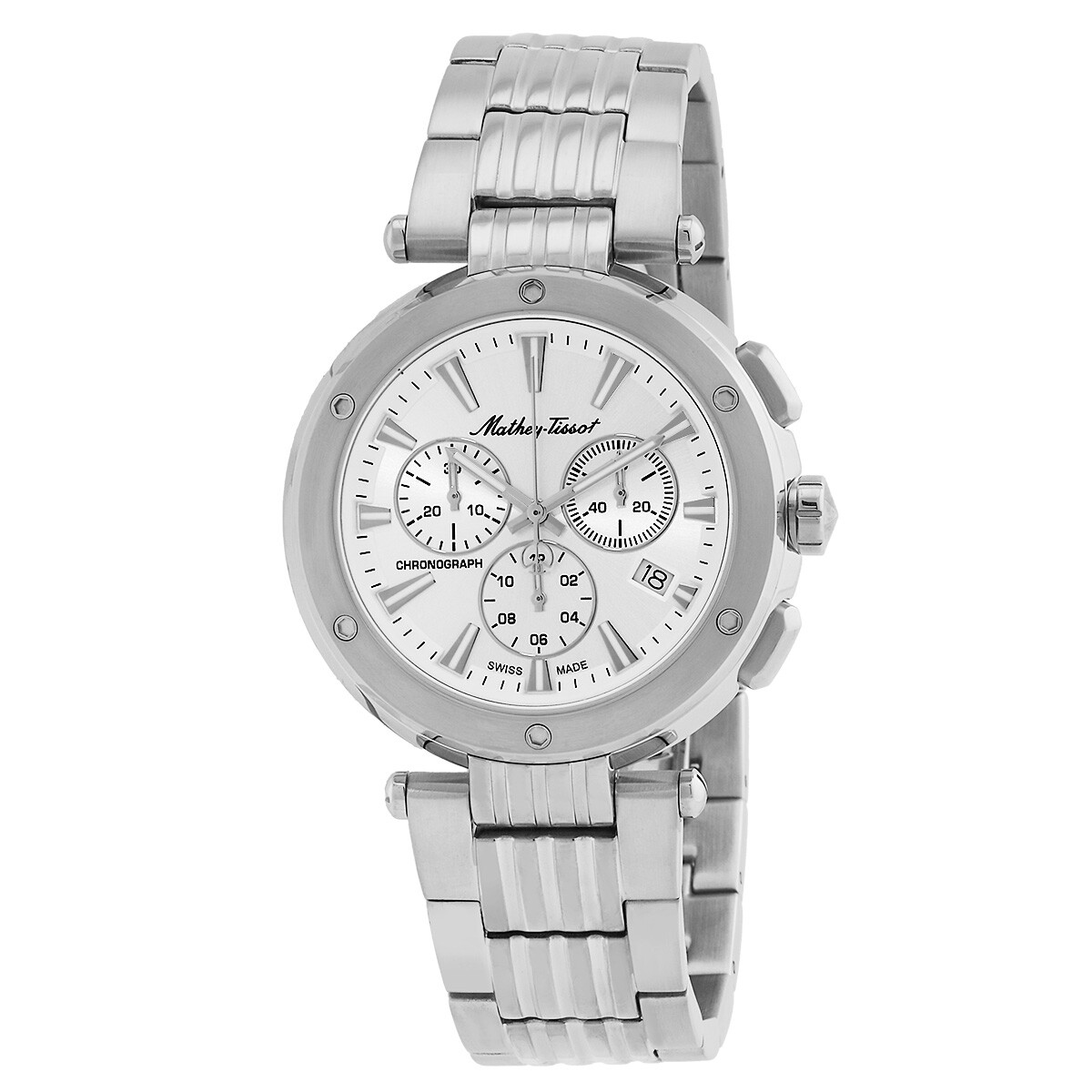 Mathey-Tissot Neptune Chrono Chronograph Quartz Silver Dial Men's Watch H912CHAI