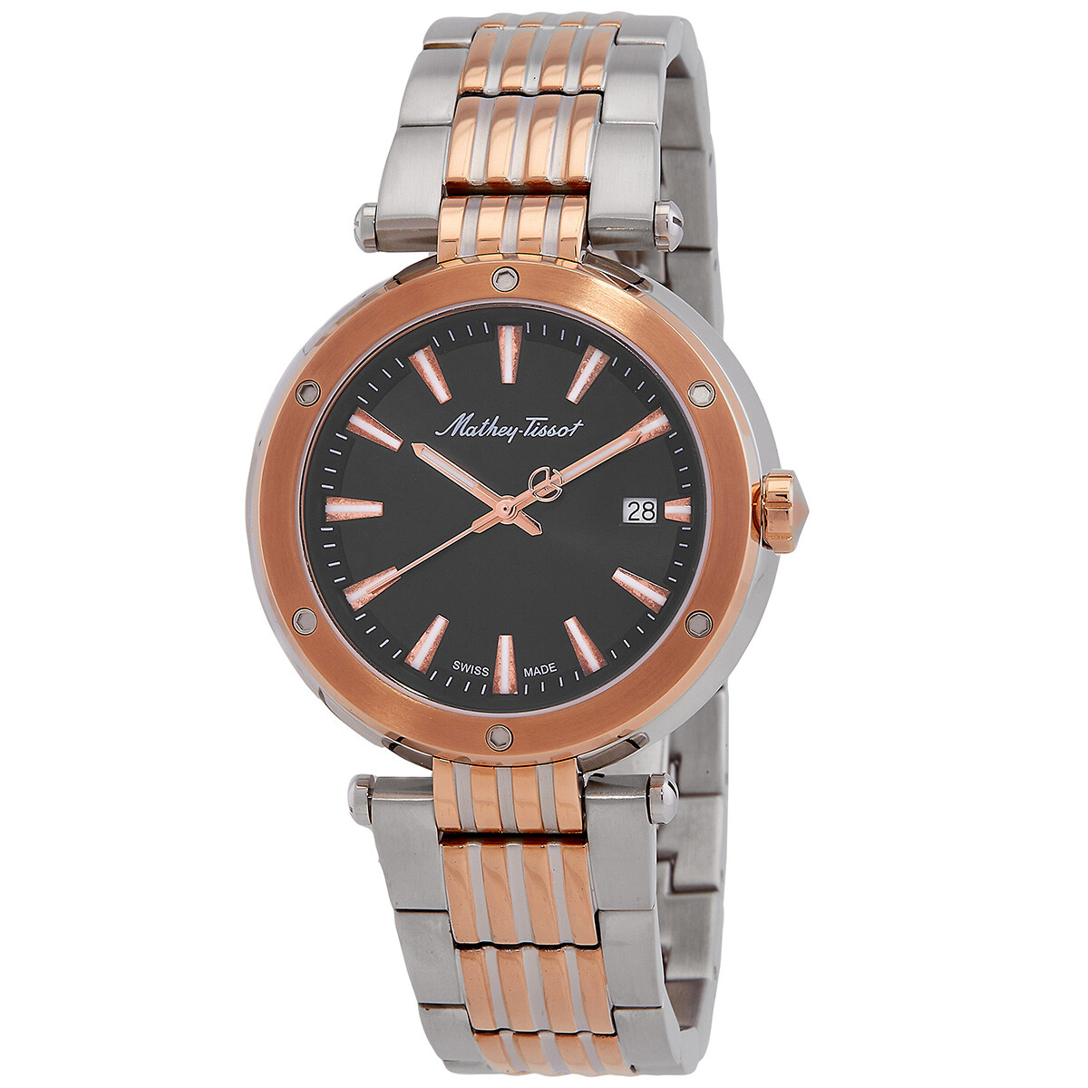 Mathey-Tissot Neptune Quartz Black Dial Men's Watch H912RN