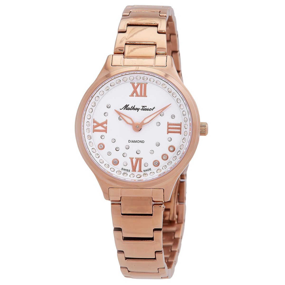 Mathey-Tissot Nicole Quartz White Dial Ladies Watch D985SPI