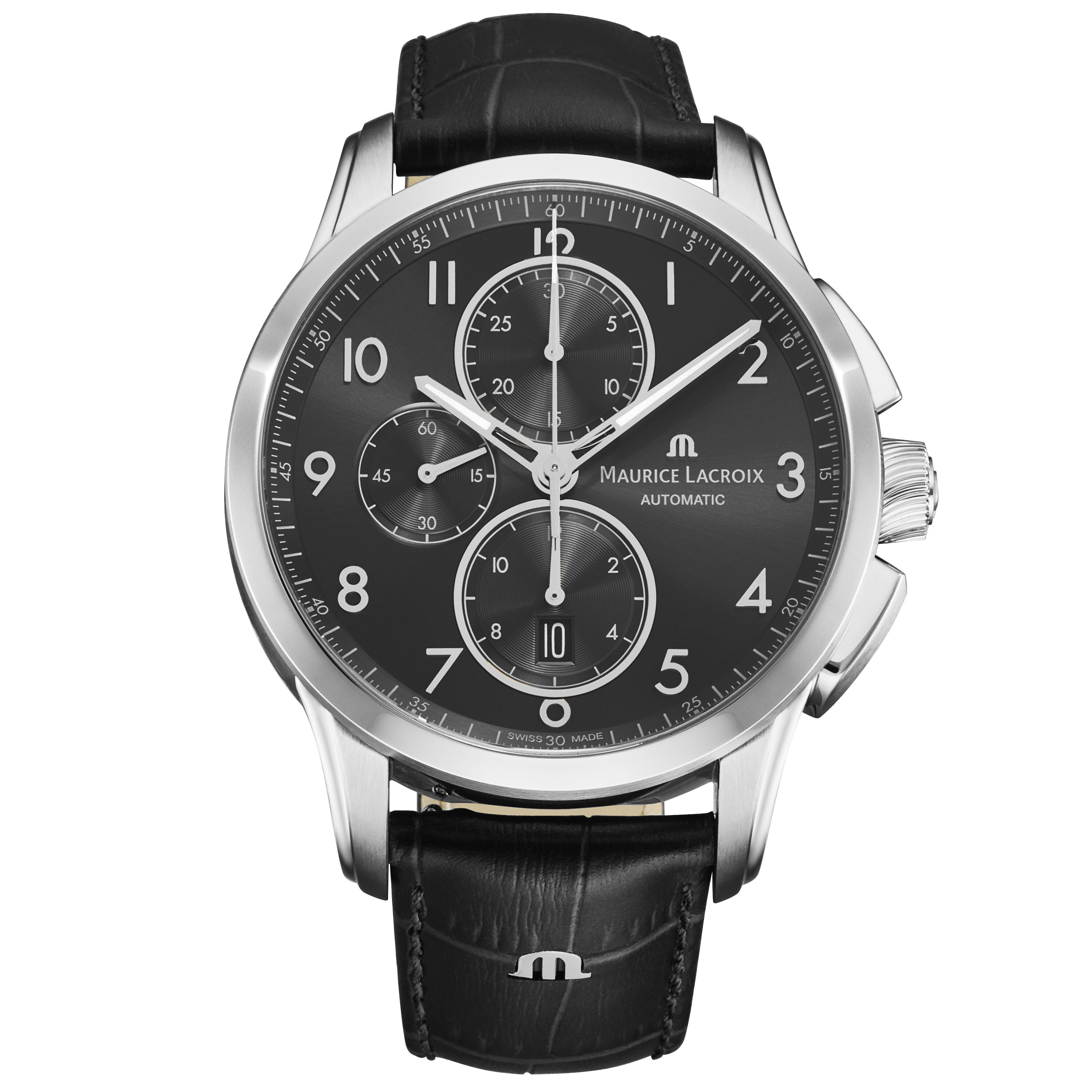 Maurice Lacroix Pontos Chronograph Automatic Black Dial Watch PT6388-SS001-320-2