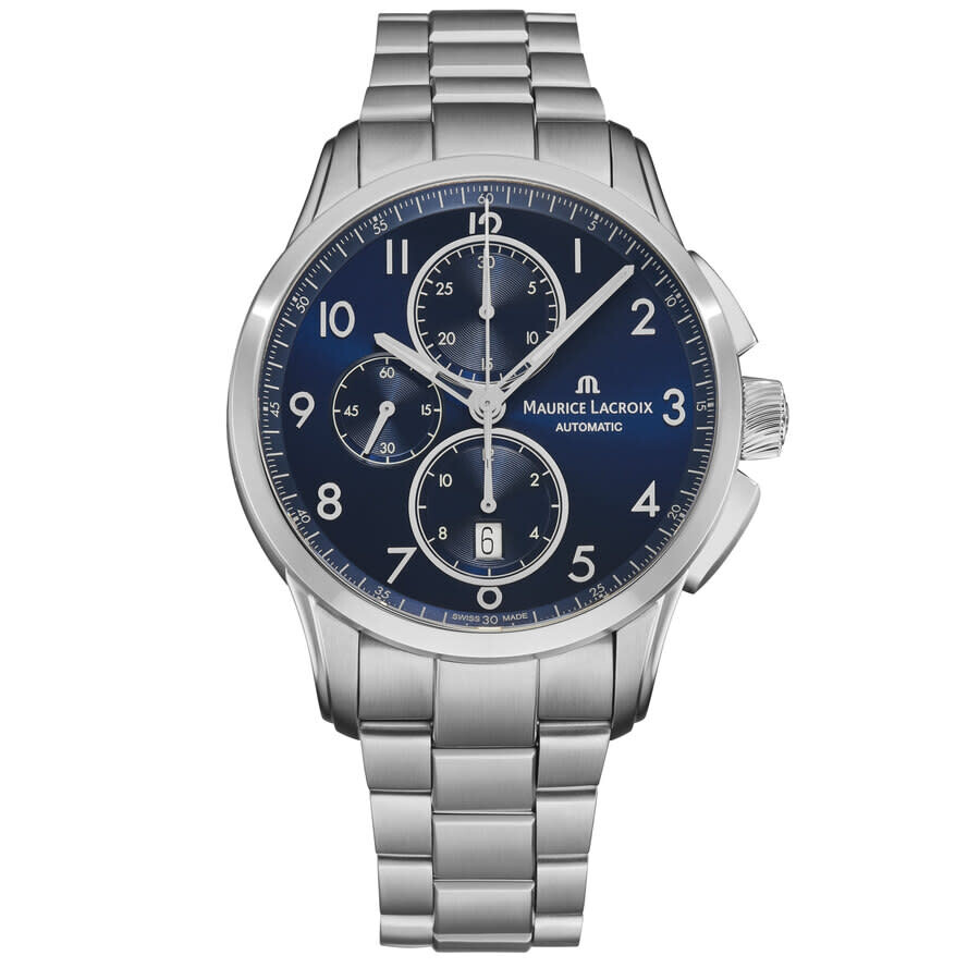 Maurice Lacroix Pontos Chronograph Automatic Blue Dial Men's Watch PT6388-SS002-420-1