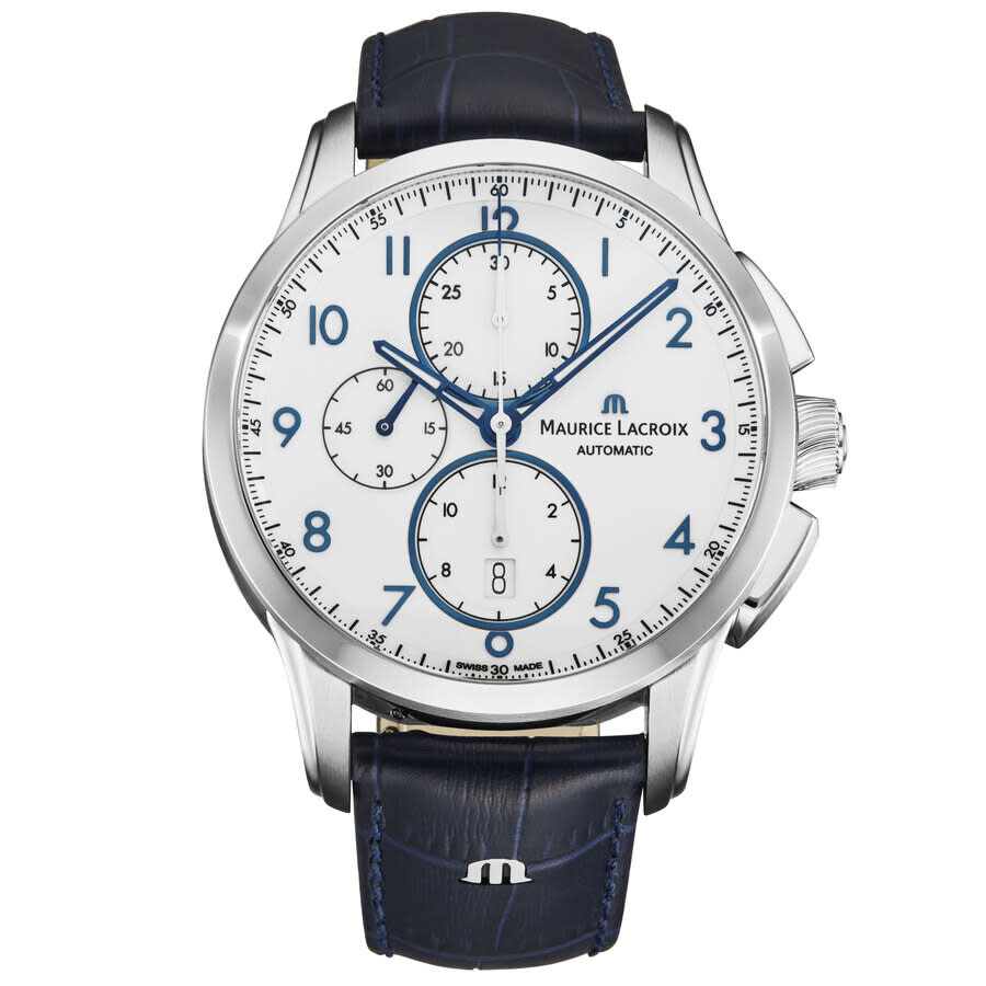 Maurice Lacroix Pontos Chronograph Automatic White Dial Men's Watch PT6388-SS001-120-4