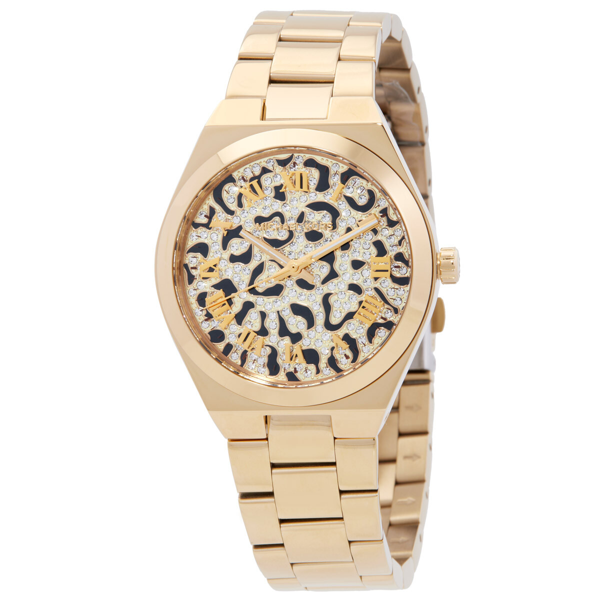 Michael Kors Oversized Lennox Animal Pave Quartz Watch MK7284