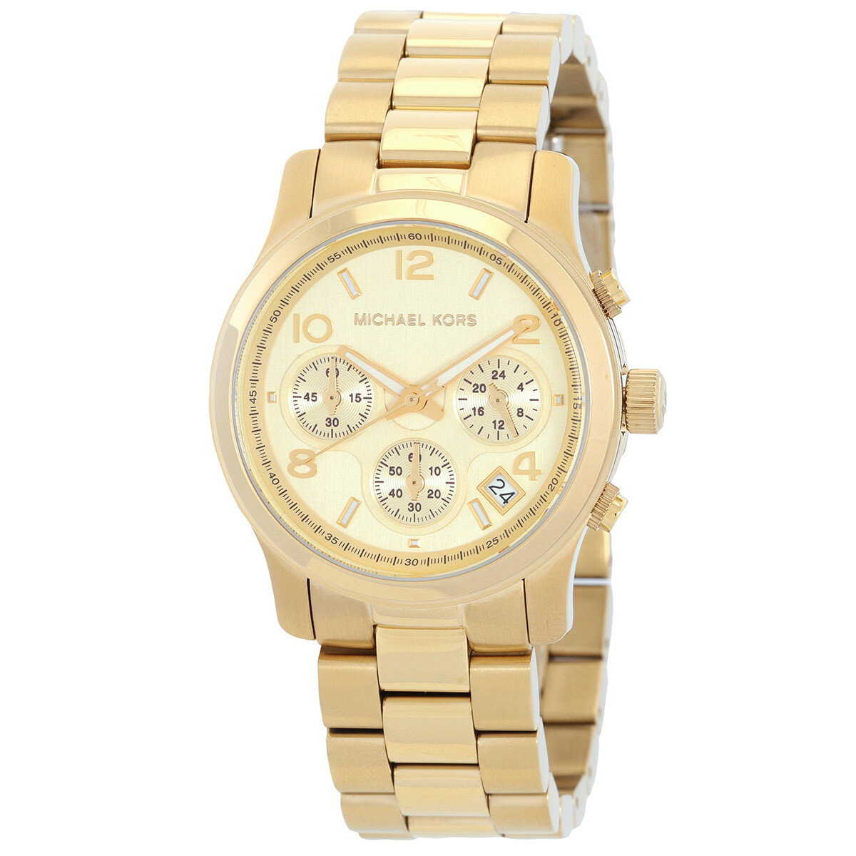Michael Kors Layton Chronograph Silver Dial Ladies Watch