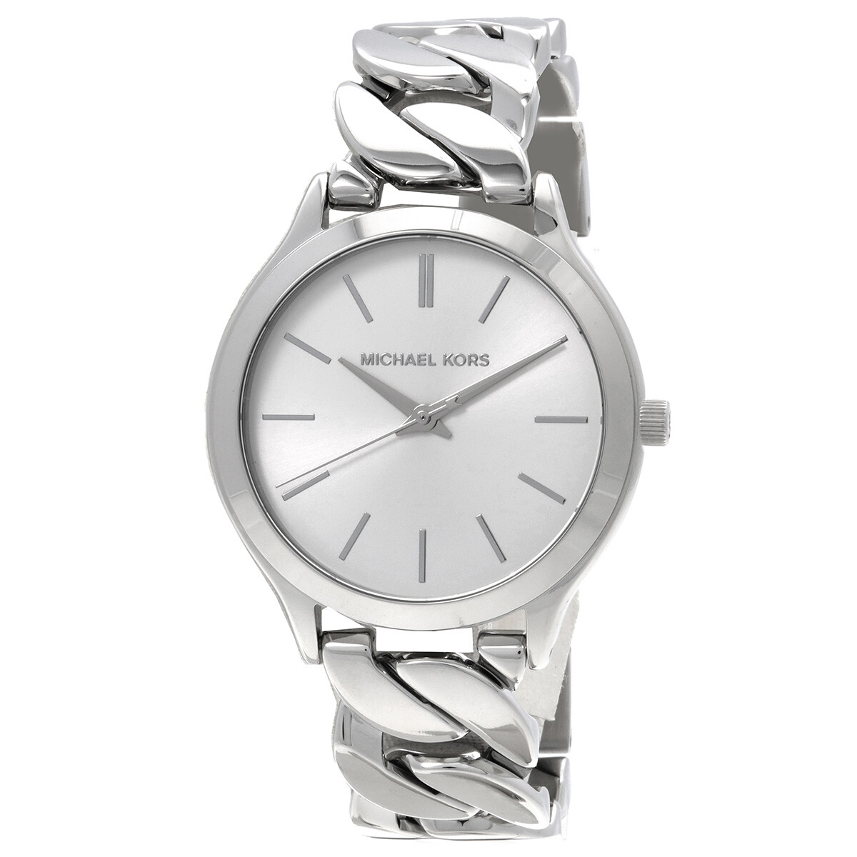 Michael Kors Slim Runway Quartz White Dial Ladies Watch MK7474