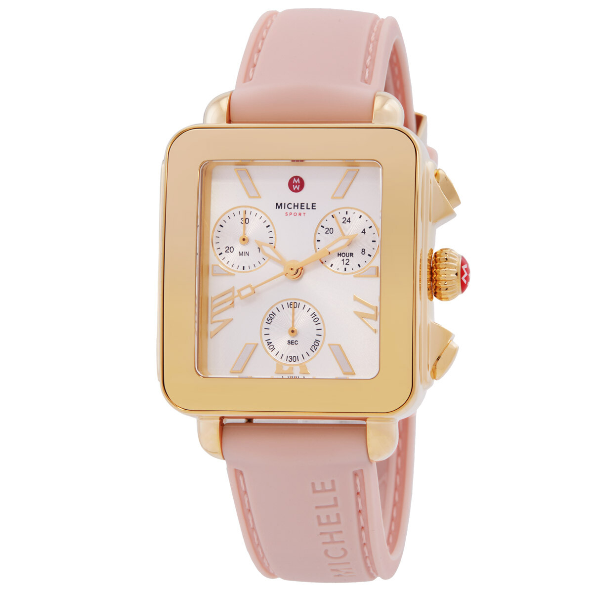 Michele Deco Sport Chronograph Quartz Silver Dial Ladies Watch MWW06K000072