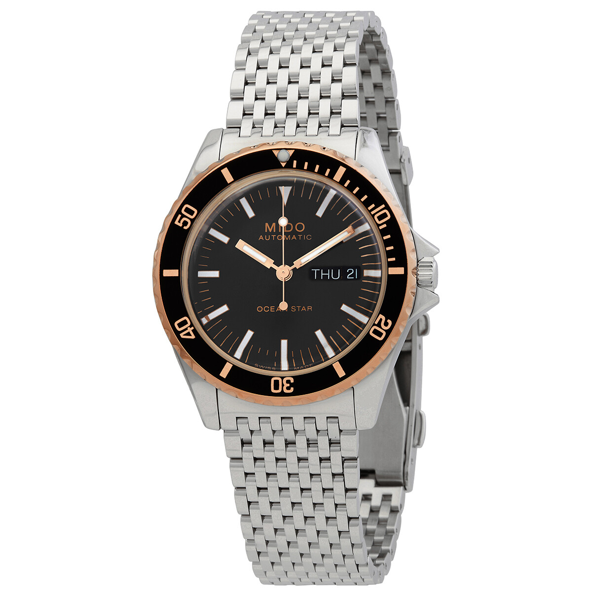 Mido Ocean Star Tribute Automatic Black Dial Men's Watch M0268302105100