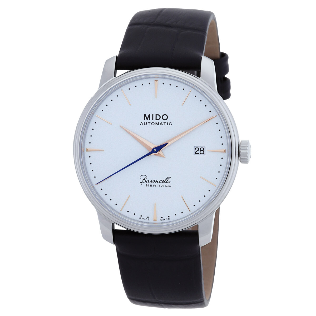 Mido Baroncelli Heritage Automatic White Dial Men's Watch M0274071601100