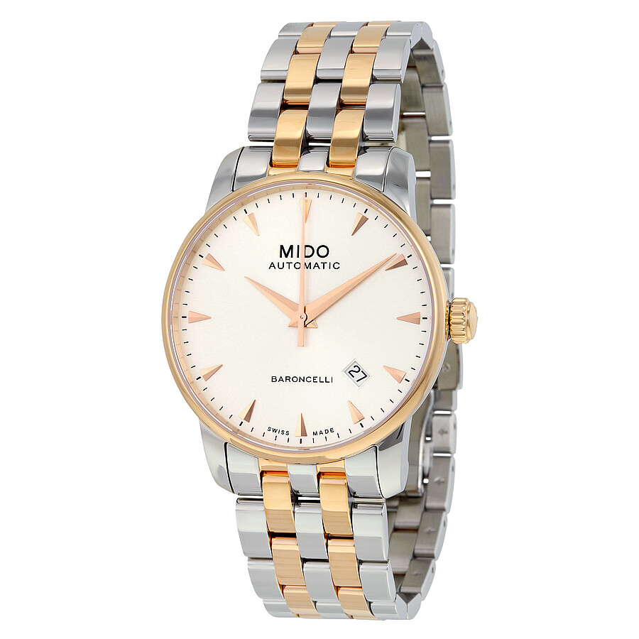Mido Baroncelli II Automatic Silver Dial Two-tone Men's Watch M86009111