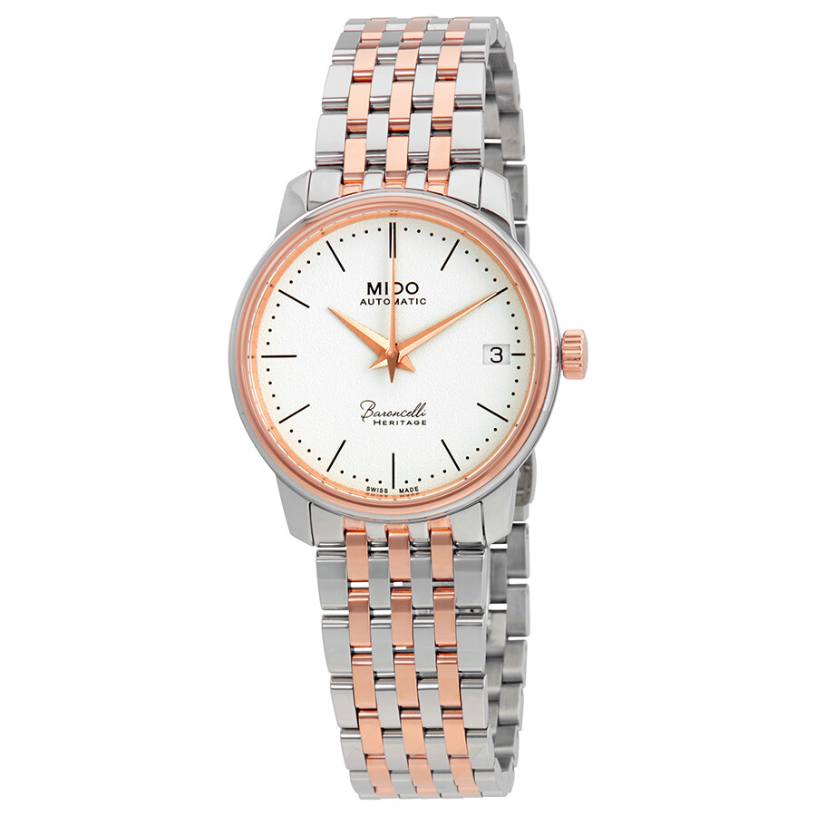 Mido Baroncelli III Automatic Silver Dial Ladies Watch M0272072201000