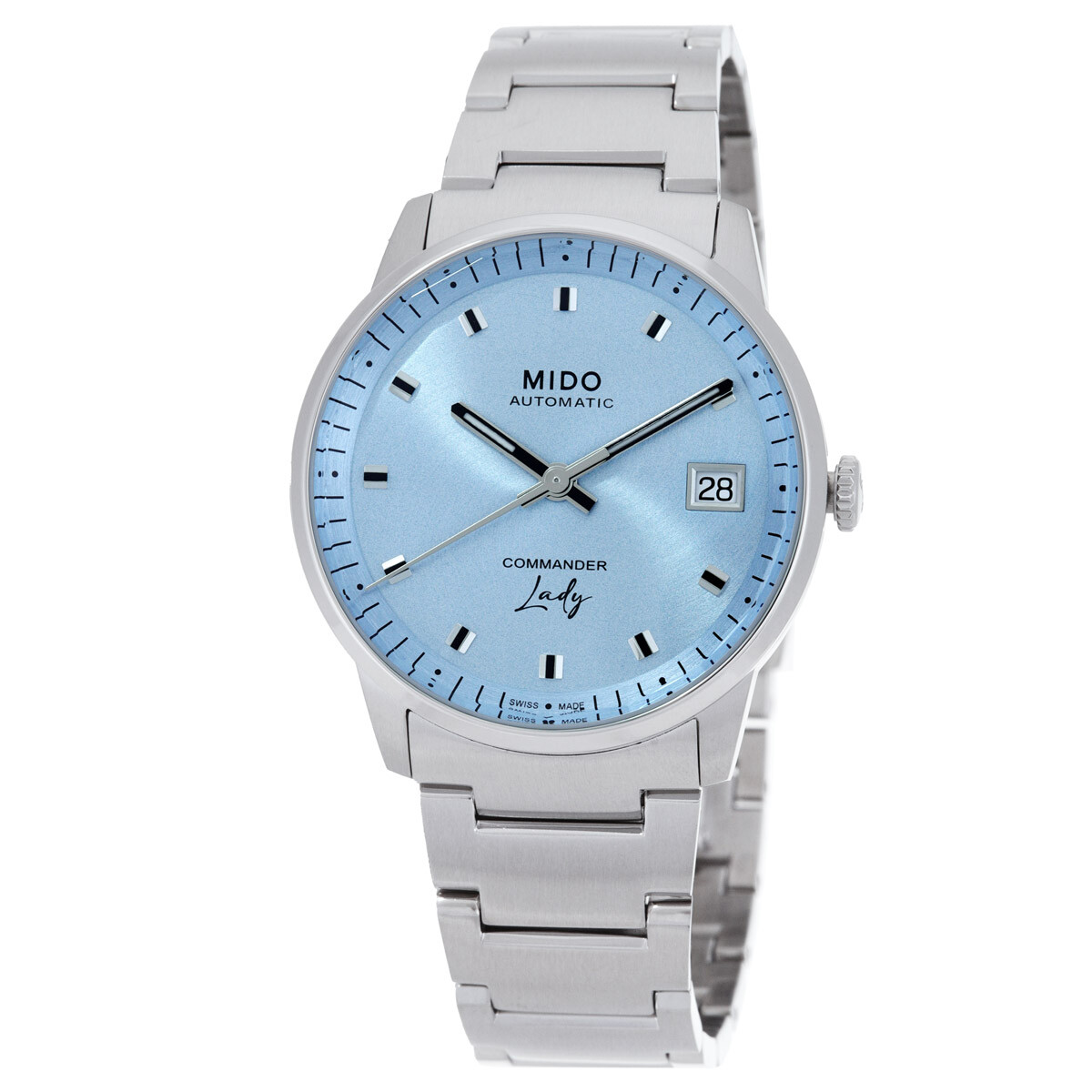 Mido Commander Automatic Blue Dial Ladies Watch M0212071104100