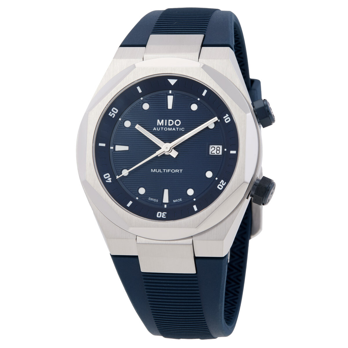 Mido Multifort 8 Two Crowns Automatic Blue Dial Watch M047.507.17.041.00