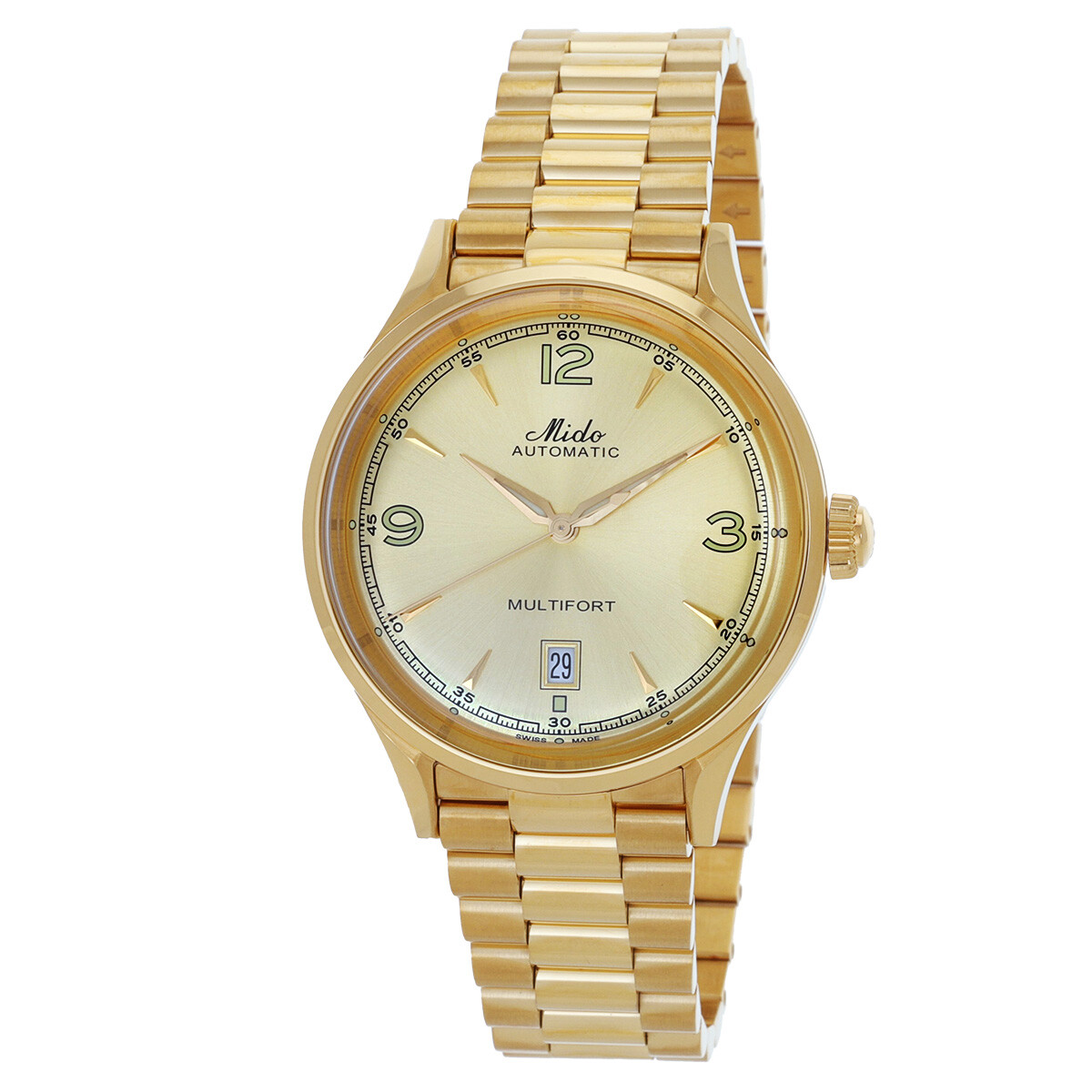 Mido Multifort Powerwind Automatic Champagne Dial Men's Watch M0404073302700