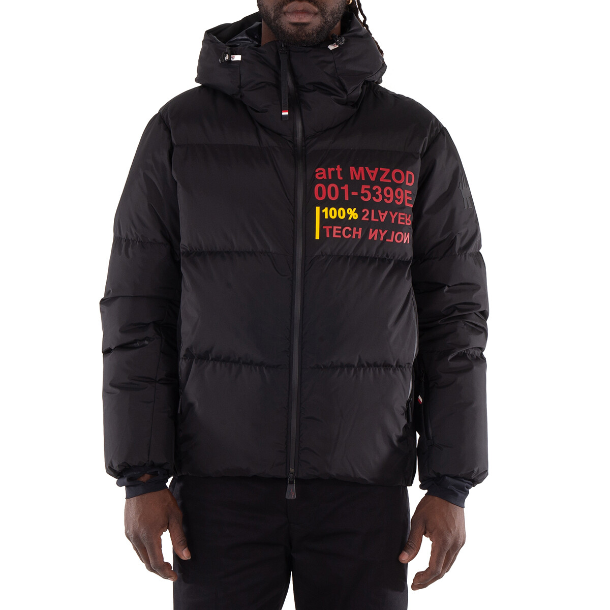 MONCLER｜DOWN JACKETS (1A00074 595ZZ 999) Moncler Women's GLES Down Hooded Jacket (Black) 1A00074