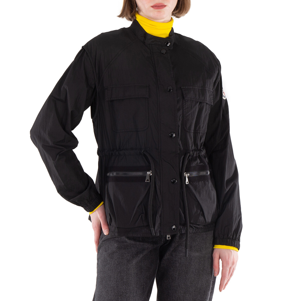 【完売品】Moncler wete ブラック Weteジャケット : ウインドブレーカーとレインコート 向けの