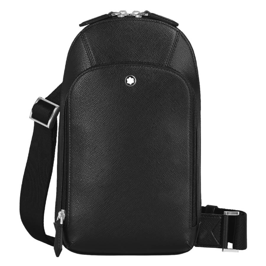 Montblanc Black Sartorial Leather Sling Bag