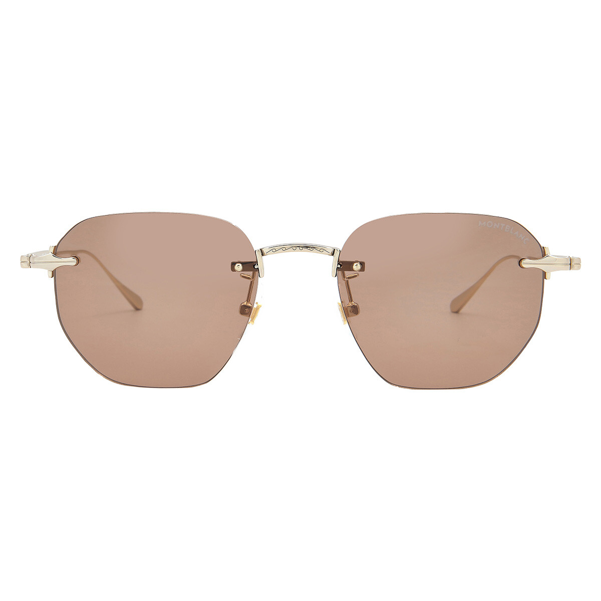 Montblanc Grey Oval Men's Sunglasses MB0343SA 001 55 889652477961