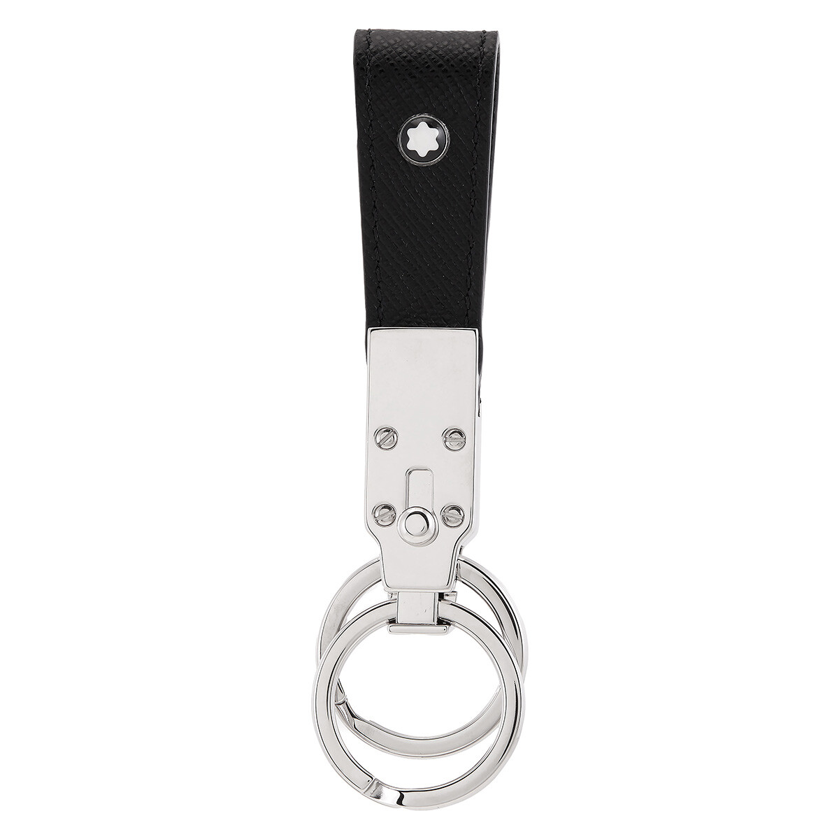 Montblanc Diamond Shaped Leather Keychain 130932 4062037108100