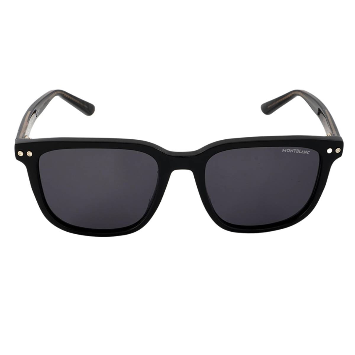 Montblanc Grey Square Men's Sunglasses MB0258SA 003 55