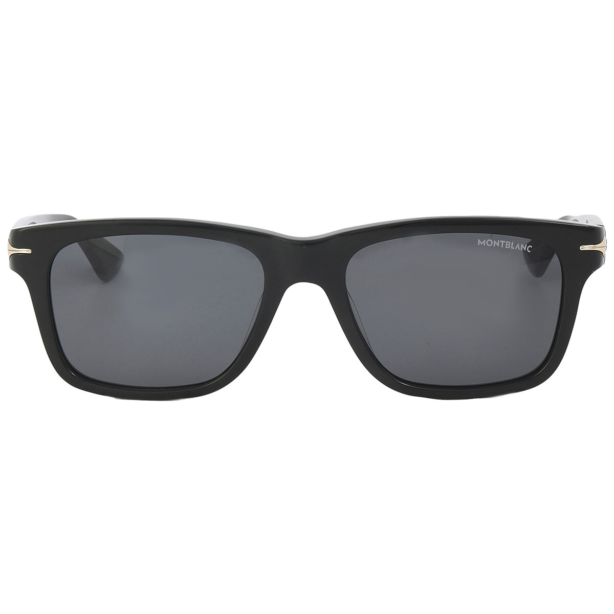 Montblanc Grey Square Men's Sunglasses MB0124S 001 53