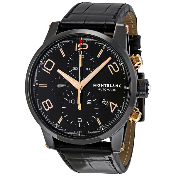 MontBlanc Timewalker Chronograph Automatic Black Dial Men's Watch 105805