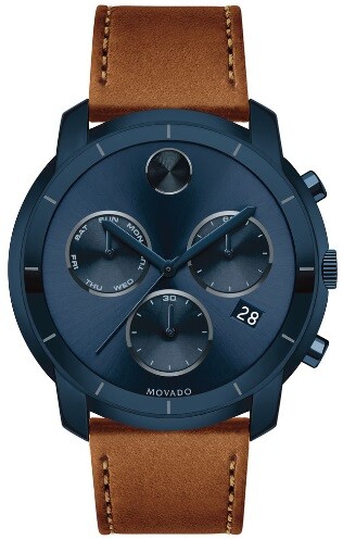 Movado Bold Chronograph Ink Blue Dial Men's Watch 3600476