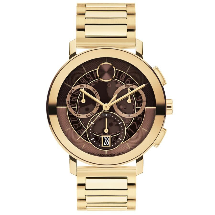 Movado Bold Evolution 2.0 Chronograph Quartz Brown Dial Men's Watch 3601265