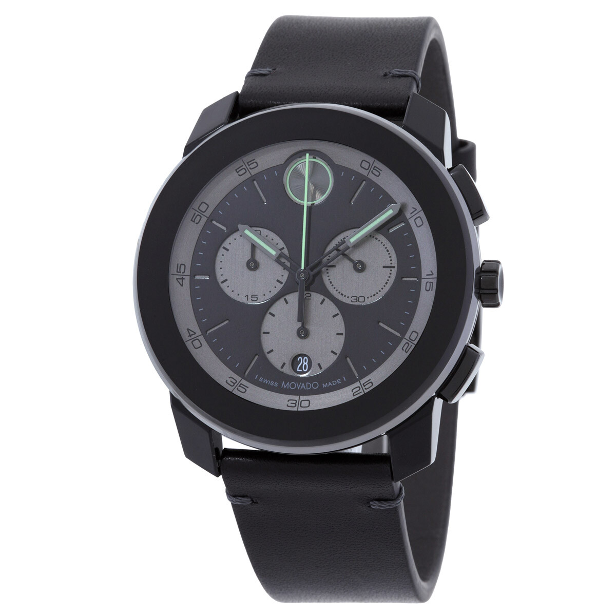 Movado Bold TR90 Chronograph Quartz Black Dial Men's Watch 3601092