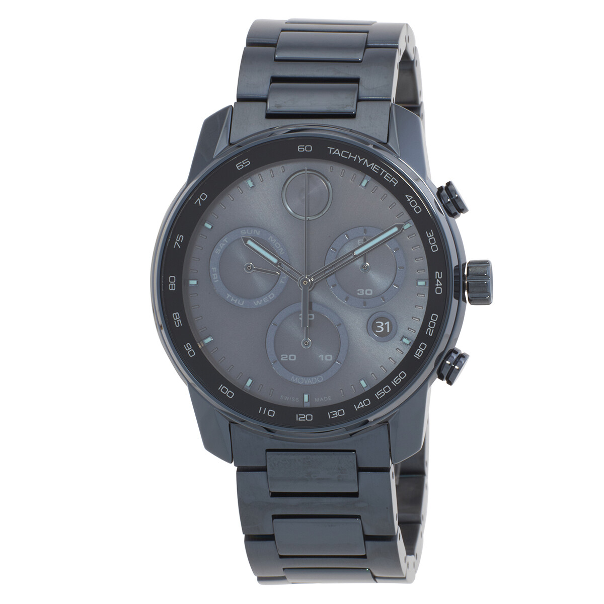 Movado Bold Verso Chronograph Quartz Blue Dial Men's Watch 3600868