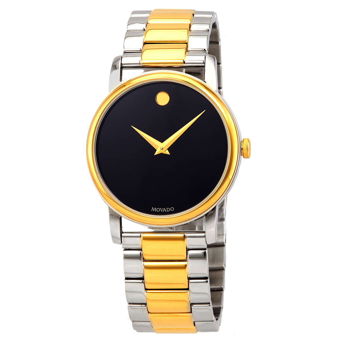Movado 0606962 Black Dial Two-Toned Stainless Steel Bracelet Men's Esperanza Watch 並行輸入品 Black Dial Movado Mens Watch Two Tone Brand New Movado Men\u0027s