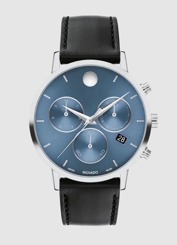 Movado Museum Classic Chronograph Quartz Blue Dial Men's Watch 0607889