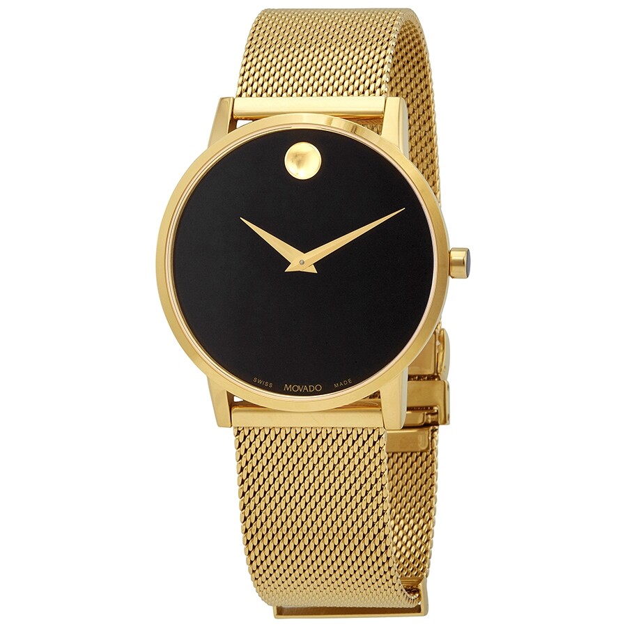 Movado Museum Classic Quartz Black Dial Watch 0607396