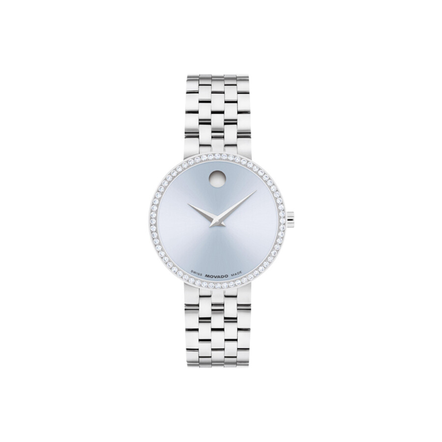 Movado Museum Quartz Blue Dial Ladies Watch 0608066