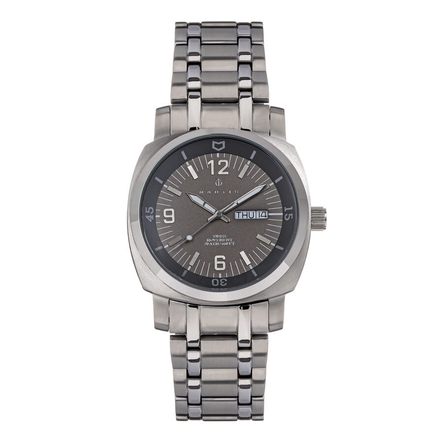 Nautis Stealth Quartz Grey Dial Men's Watch GL2087-G