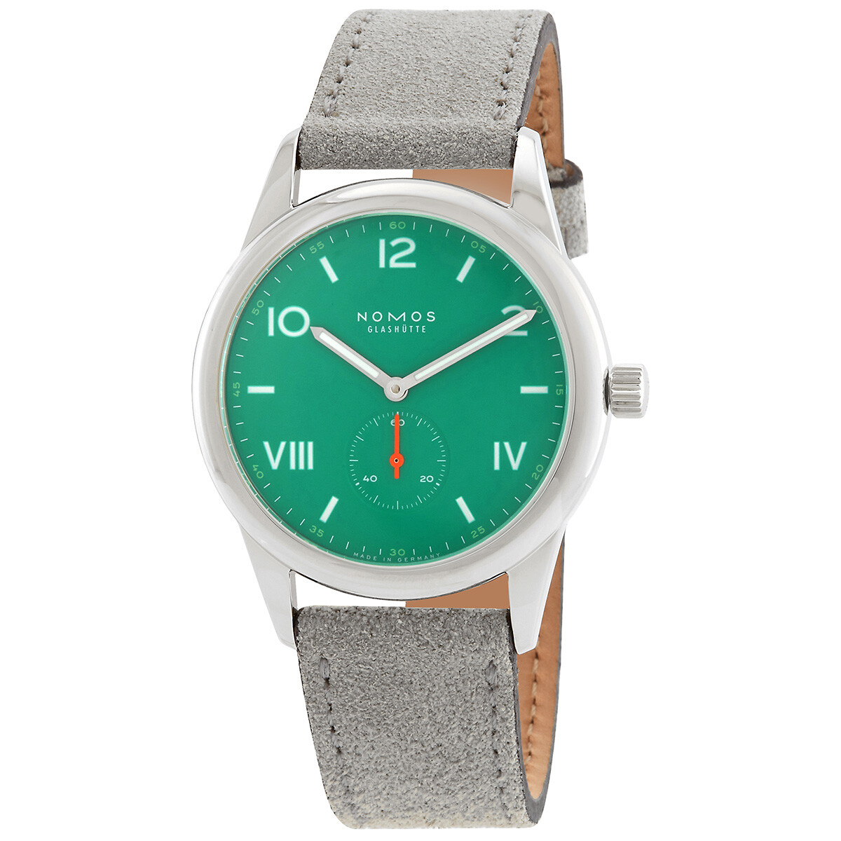 Nomos Club Campus 38 Hand Wind Green Dial Men's Watch 726