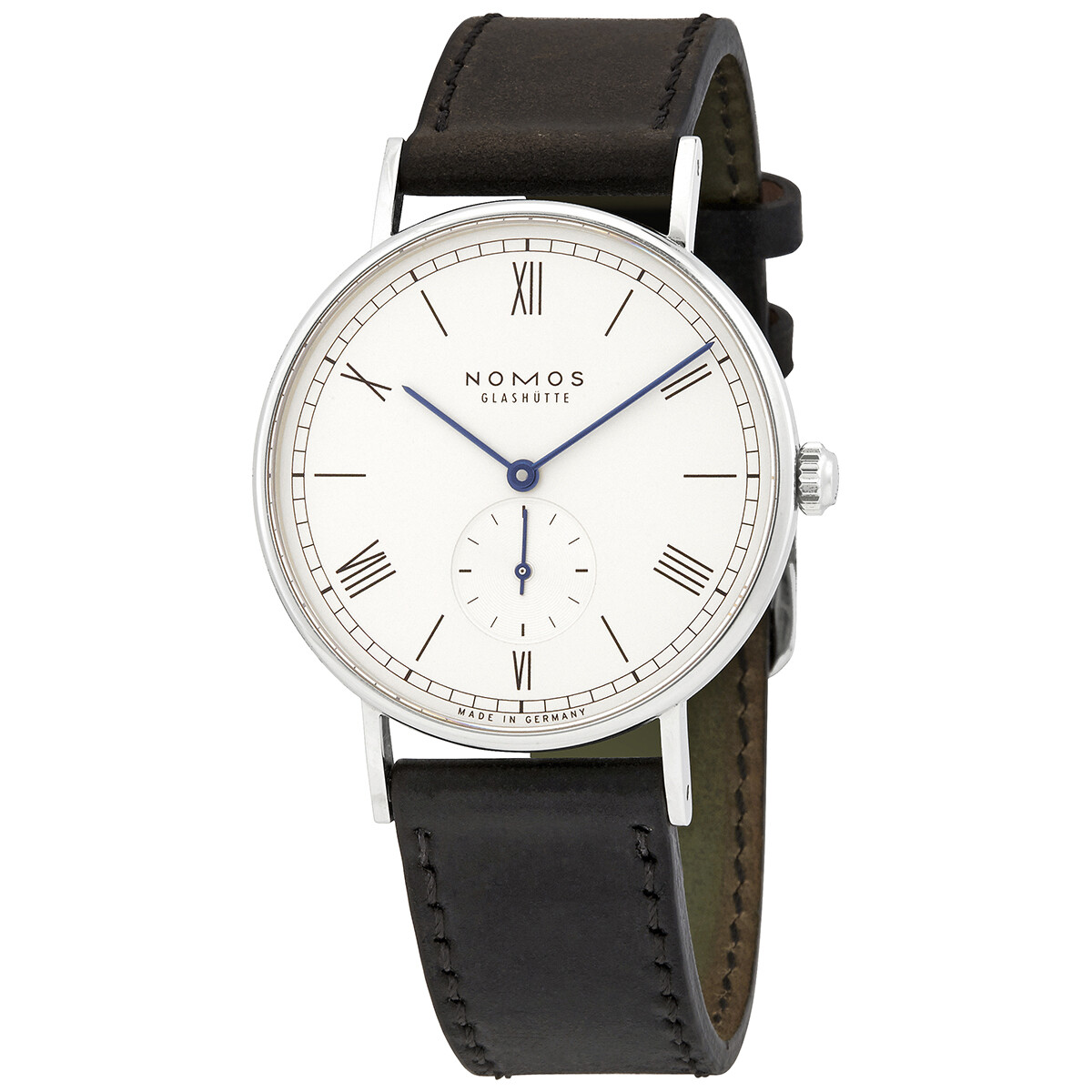 Nomos Ludwig 38 Alpha White Silver-plated Dial Men's Watch 235