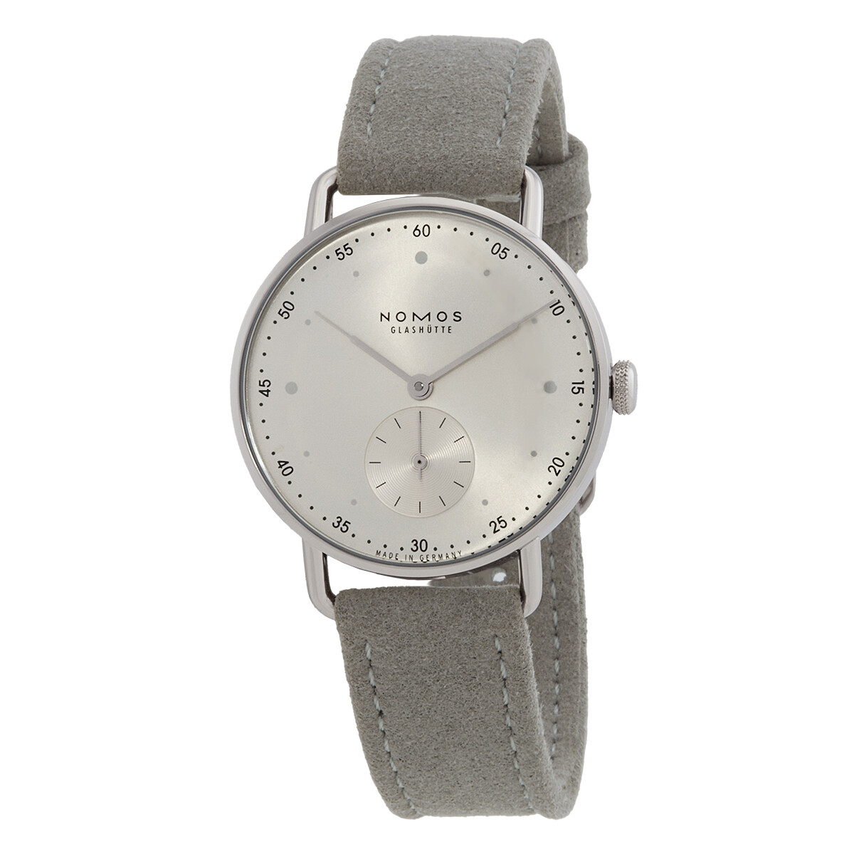 Nomos Metro 33 Hand Wind Silver Dial Watch 1122