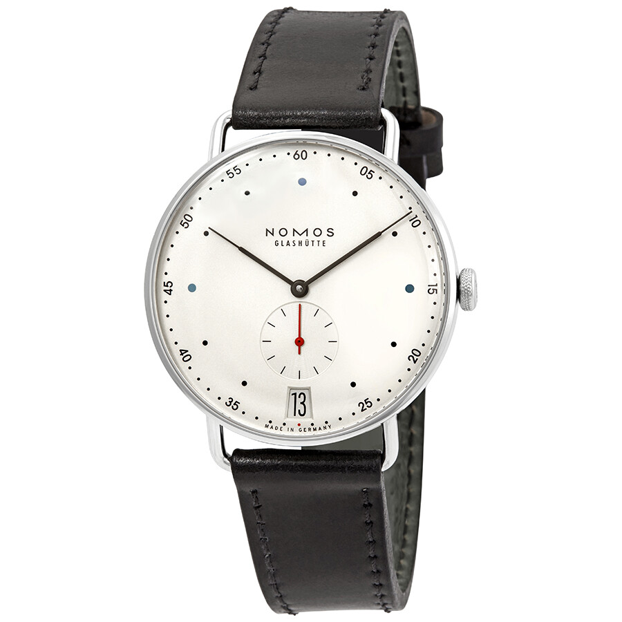 Nomos Metro 38 Date Hand Wind White Dial Men's Watch 1102