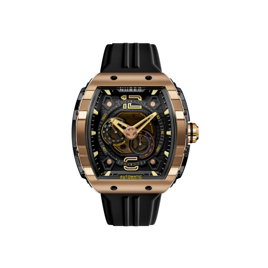 Nubeo Magellan Black Dial Men's Watch NB-6087-06