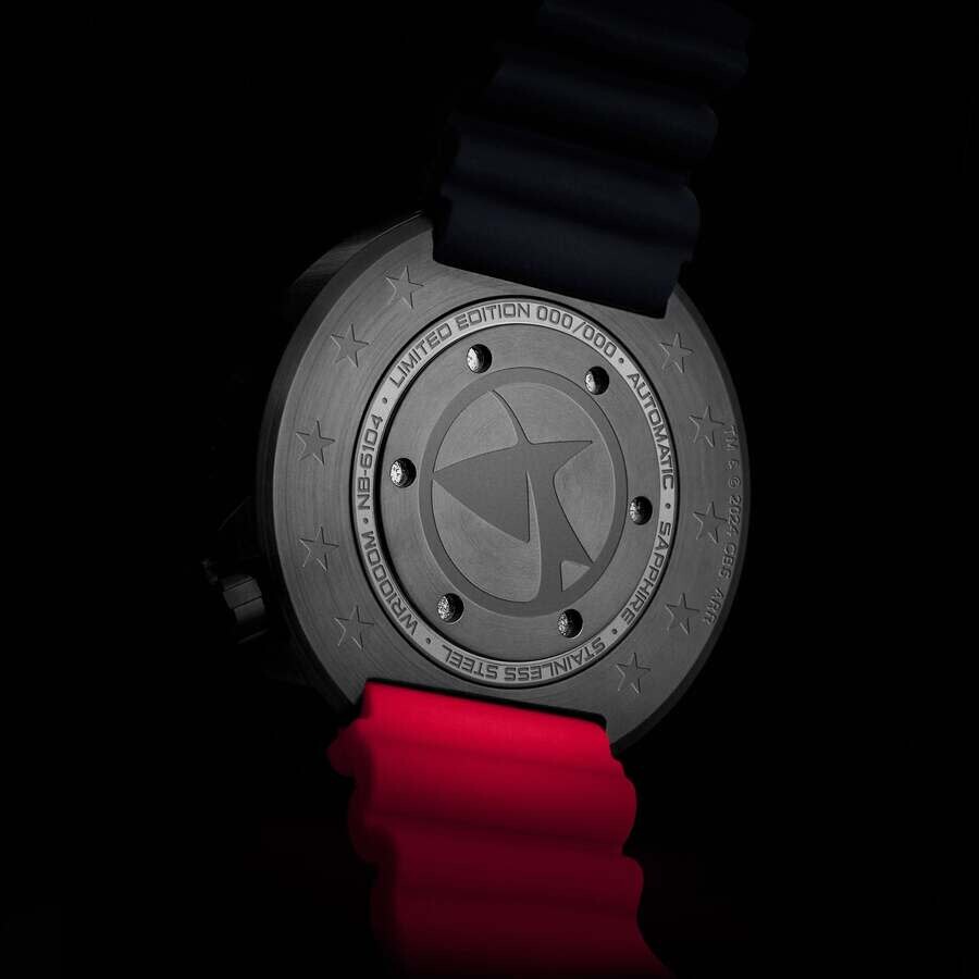 Nubeo Ventana Red Dial Men's Watch NB-6104-03