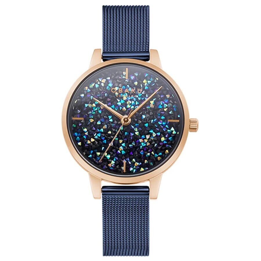 Obaku Orion Quartz Blue Dial Ladies Watch V250LXVLML