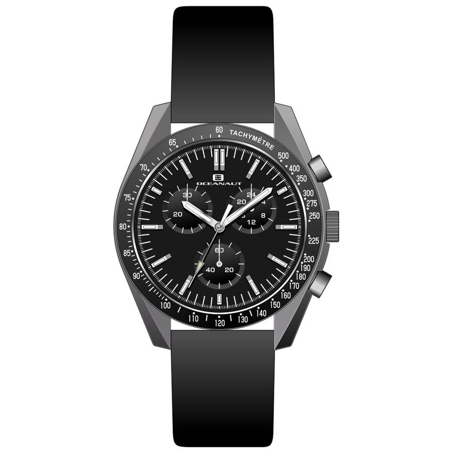 Oceanaut Orbit Chronograph Quartz Black Dial Men's Watch OC7580