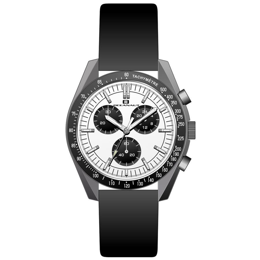 Oceanaut Orbit Chronograph Quartz White Dial Men's Watch OC7582