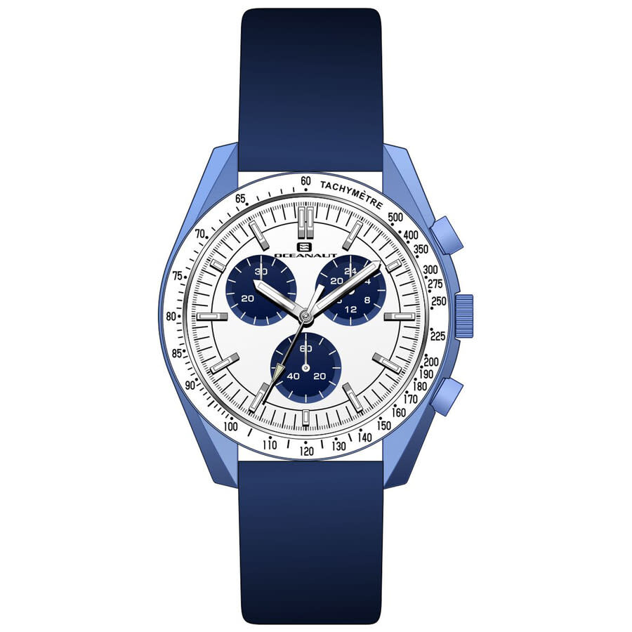 Oceanaut Orbit Chronograph Quartz White Dial Men's Watch OC7585