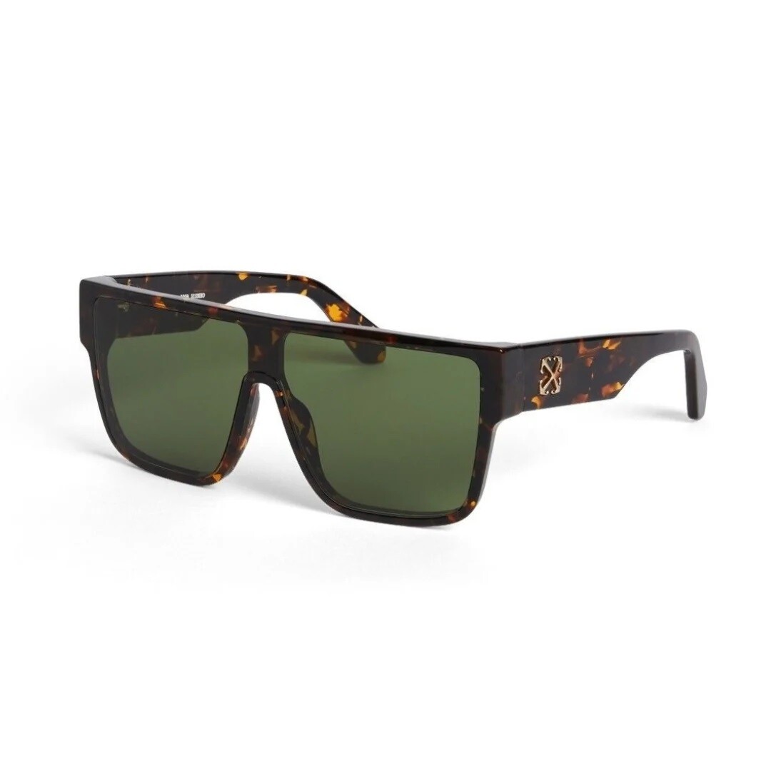 Off-White OERI124 FILLMORE 1055 Sunglasses Black Rectangle Frame, Green Lenses Off-White | Accessories | Offwhite Men Sunglasses Black  main image 2